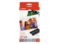 Canon KP-36IP yellow cyan magenta original ink cartridge / paper Product shot 74100