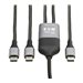 Eaton Tripp Lite Series 2-in-1 USB-C Charging Cable (M/2xM)