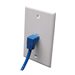 Eaton Tripp Lite Series Down-Angle Cat6 Gigabit Molded UTP Ethernet Cable (RJ45 Right-Angle Down M to RJ45 M), Blue, 3 ft. (0.91 m)