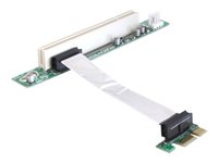DeLOCK Riser card PCI Express x1 > PCI 32Bit 5 V flexible cable Udvidelseskort