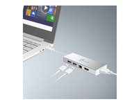 j5create JUD380 - docking station - USB 3.0 - VGA, HDMI - GigE