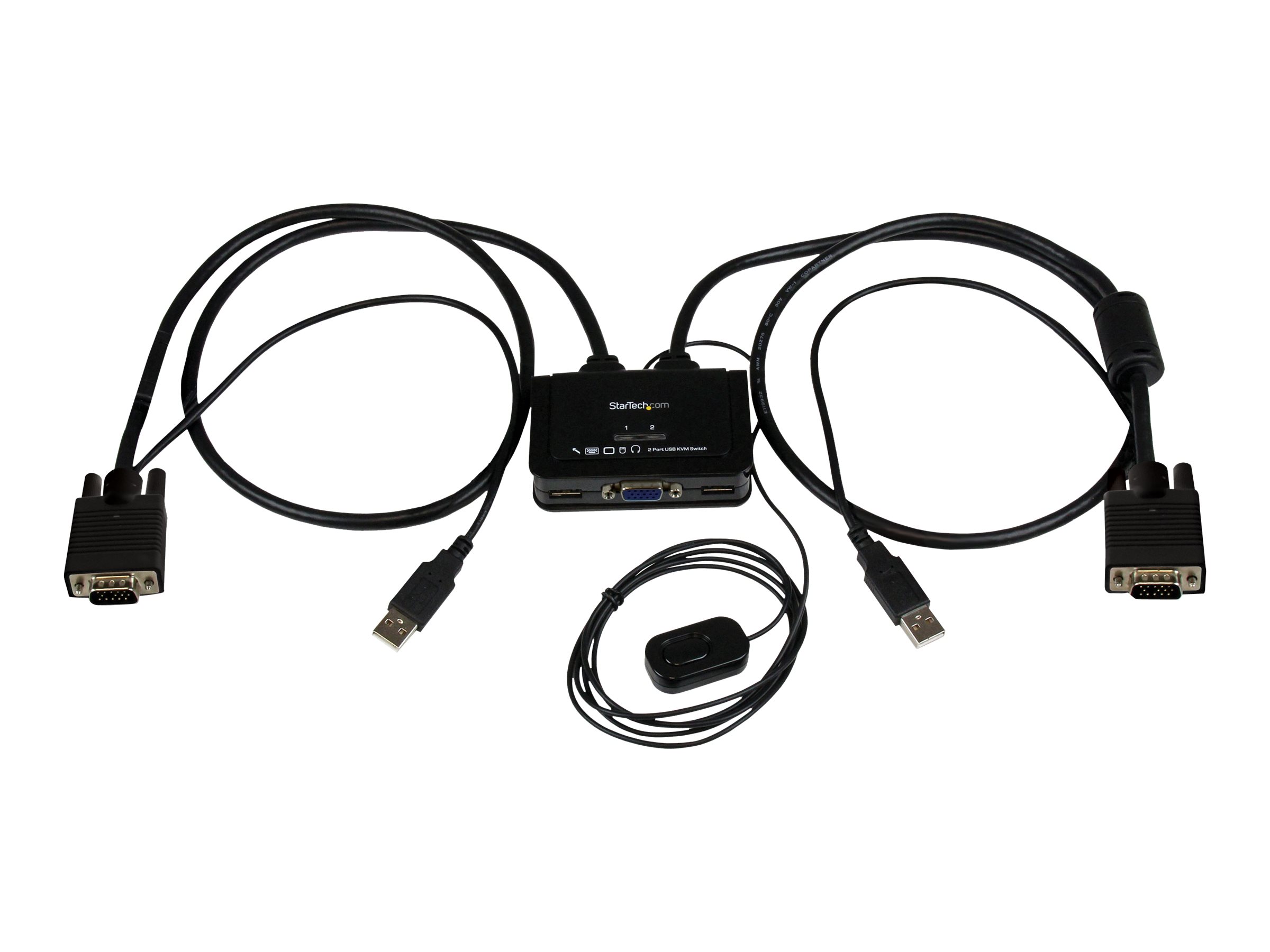 sagde Tilslutte klassekammerat StarTech.com 2 Port USB VGA Cable KVM Switch |  www.publicsector.shidirect.com