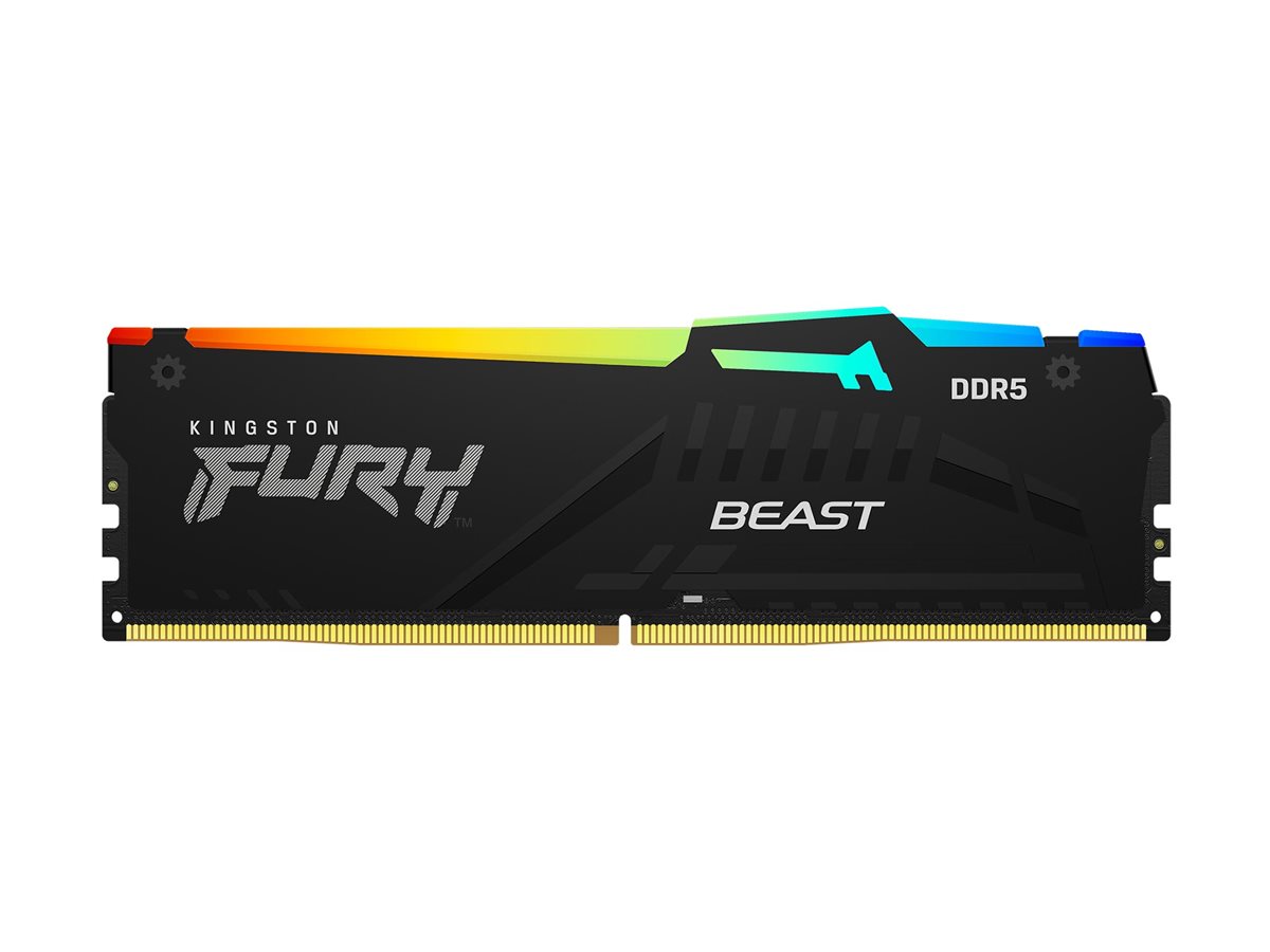 Kingston Fury Beast Rgb Ddr5 Module 8 Gb Dimm 288 Pin Pc5 44800 Unbuffered