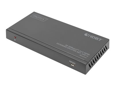 DIGITUS 4K HDBaseT 1x4 HDMI Extender Splitter Set, 150m