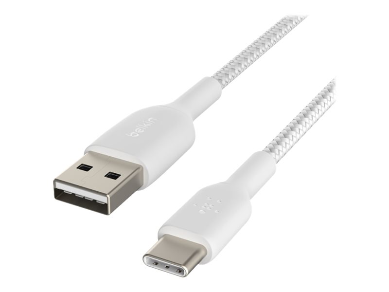 BELKIN Câble tressé USBA USBC 0.15m blan