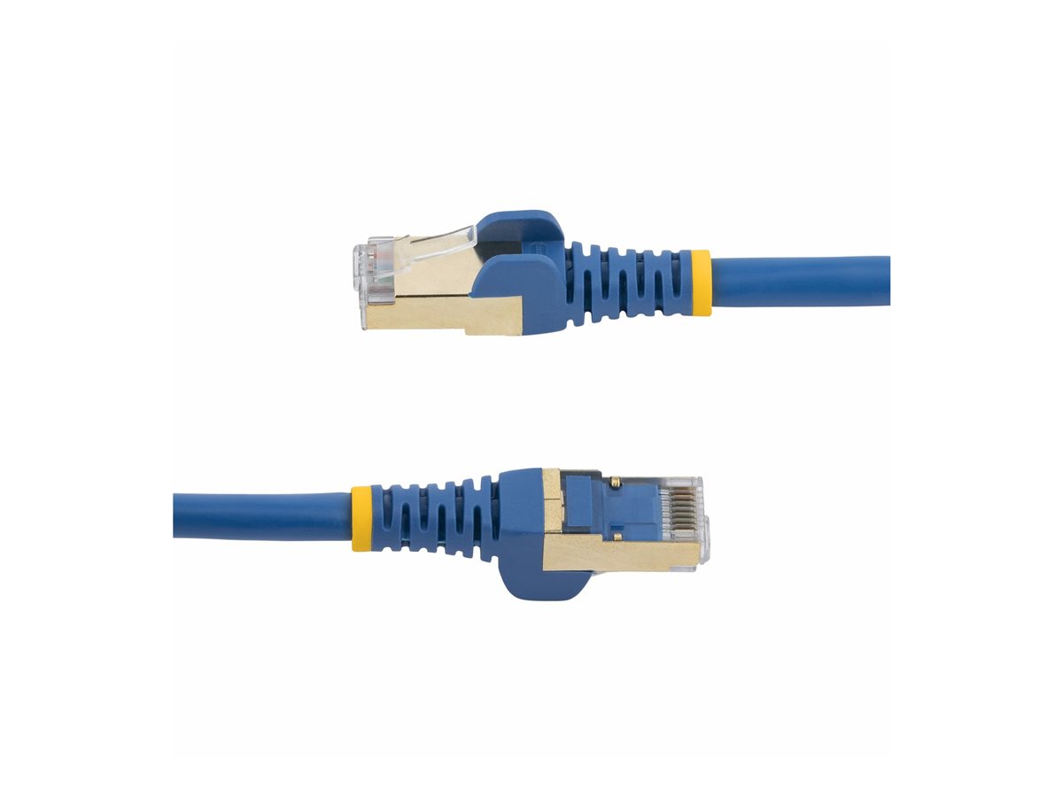 StarTech.com 1.5m CAT6A Ethernet Cable, 10 Gigabit Shielded Snagless RJ45 100W PoE Patch Cord, CAT 6A 10GbE STP Network Cable w/Strain Relief, Blue, Fluke Tested/UL Certified Wiring/TIA - Category 6A - 26AWG (6ASPAT150CMBL) - patch kabel - 1.5 m - modrá – foto 3