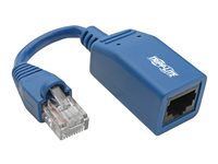 Tripp Lite Cisco Console Rollover Cable Adapter (M/F) - RJ45 to RJ45, Blue, 5 in. CAT 5e/6 12.7m Seriel adapter Blå