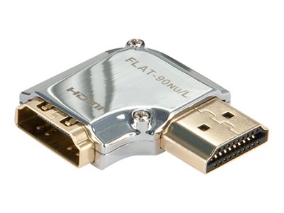 LINDY Adapter HDMI CROMO 90 Grad M/F Links - 41508