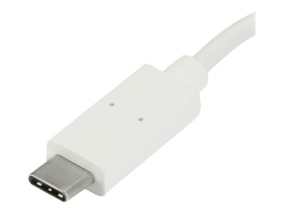 Portable 4 Port SuperSpeed Mini USB 3.0 Hub - 5Gbps - White