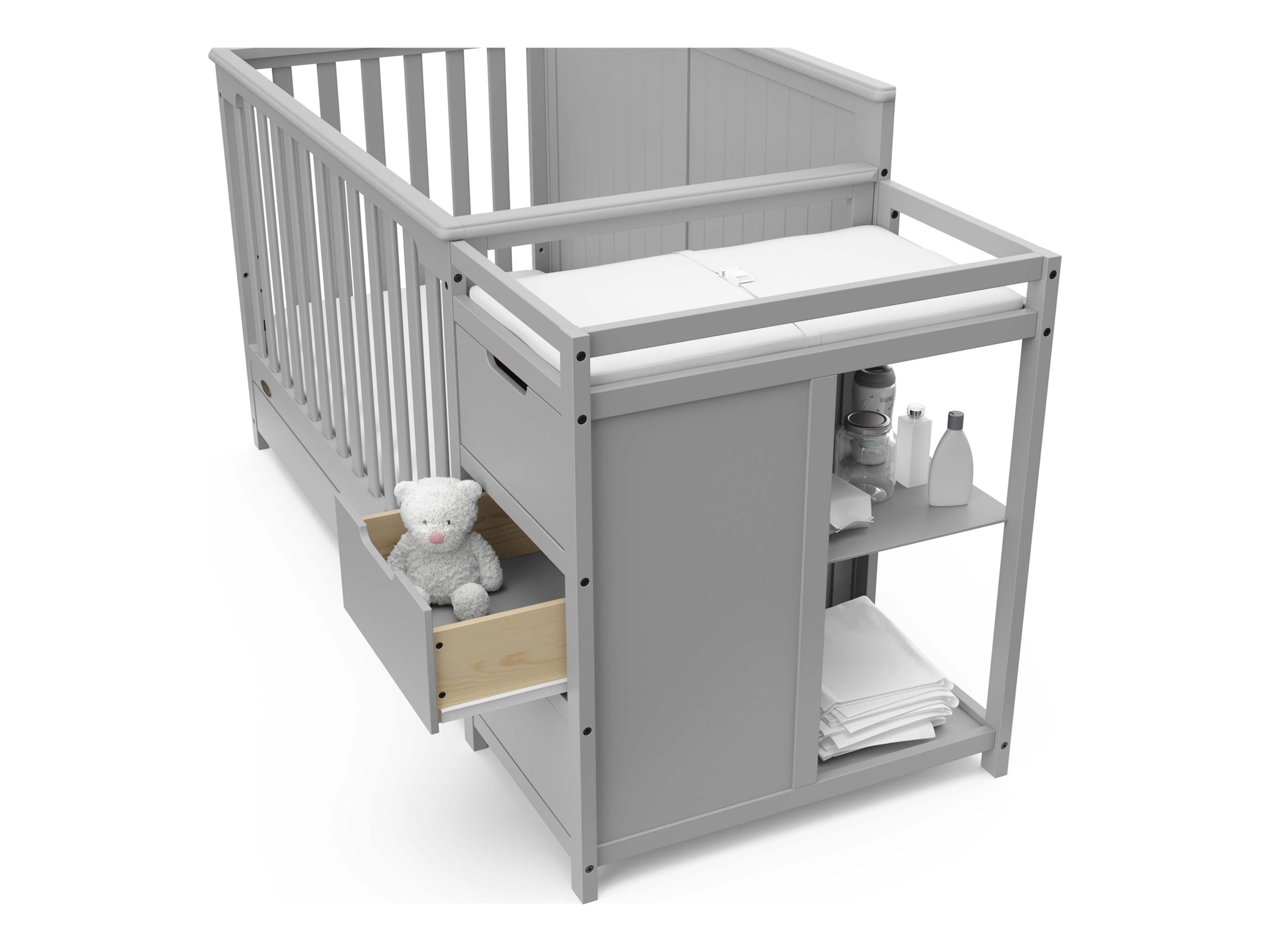 Convertible crib hotsell with changing table