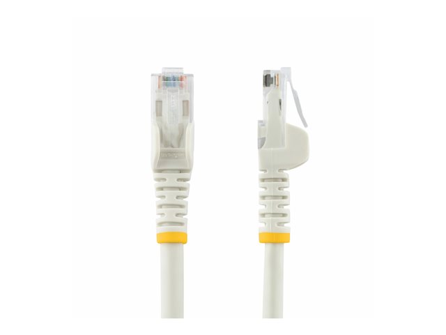 Startech 100ft CAT6 Ethernet Cable, 10 Gigabit Snagless RJ45 650MHz 100W PoE Patch Cord, CAT 6 10GbE UTP Network Cable w/Strain Relief, White, Wiring 