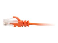 C2G 10ft Cat6 Ethernet Cable Slim Snagless Unshielded (UTP) Orange Patch cable 