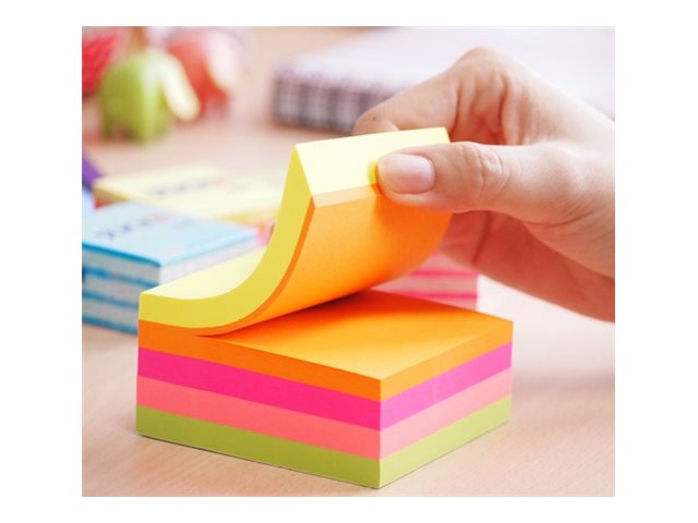 Stickn Regular Note Cube 76 X 76 Mm 400 Sheets 4 X 100