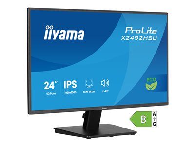 IIYAMA 60.5cm (24)   X2492HSU-B1   16:10 HDMI+DP+2xUSB IPS