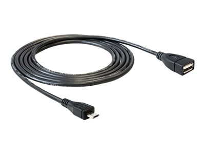 DELOCK USB Kabel A -> Micro-B OTG Bu/St 0.50m sw - 83183