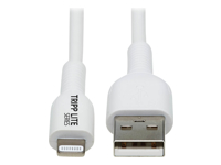 Eaton Tripp Lite Series Safe-IT USB-A to Lightning Sync/Charge Antibacterial Cable (M/M), MFi Certified, White, 2 m (6.6 ft.)