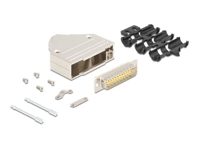 DELOCK Steckergehäuse Sub-D 25Pin aus Metall Stecker Zubehör