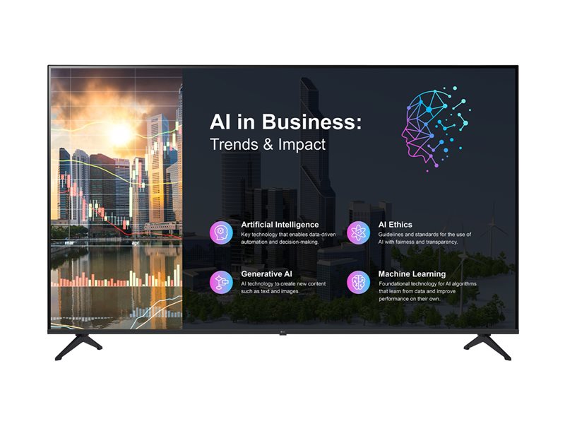 65" Black 4K UHD Commercial TV 3840 x 2160 16/7 – LG Electronics