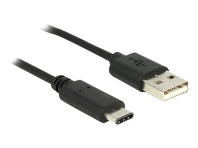 USB Kabel Delock A -> C St/St 0.50m schwarz - 83326