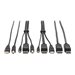 Eaton Tripp Lite Series DisplayPort KVM Cable Kit 4K USB 3.5mm 3xM/3xM USB MM DP MM 10ft