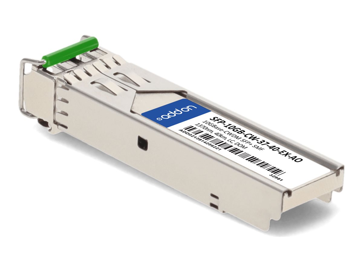 AddOn - SFP+ transceiver module (equivalent to: Extreme Networks SFP-10GB-CW-37-40-EX)