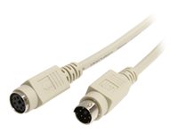 StarTech.com 6 ft PS/2 Keyboard or Mouse Extension Cable - M/F - Keyboard / mouse cable - PS/2 (M) to PS/2 (F) - 6 ft - KXT10