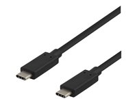 DELTACO USB 3.1 USB Type-C kabel 25cm Sort