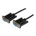 StarTech.com 2m Black DB9 RS232 Serial Null Modem Cable F/F
