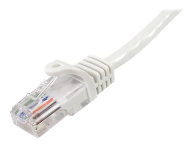 StarTech.com Cat5e Ethernet Cable - 6 ft - White- Patch Cable - Snagless Cat5e Cable - Short Network Cable - Ethernet Cord - Cat 5e Cable - 6ft