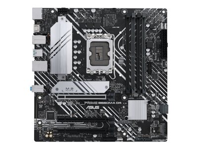 4711081508045 - PRIME B660M-A D4-CSM Mainboard Sockel (PC) Intel® 1700 Formfaktor (Details) Micro-ATX Mainboard-Chipsatz Intel® B660 4711081508045 - PRIME B660M-A D4-CSM Mainboard Sockel (PC) Intel® 1700 Formfaktor (Details) Micro-ATX Mainboard-Chipsatz Intel® B660