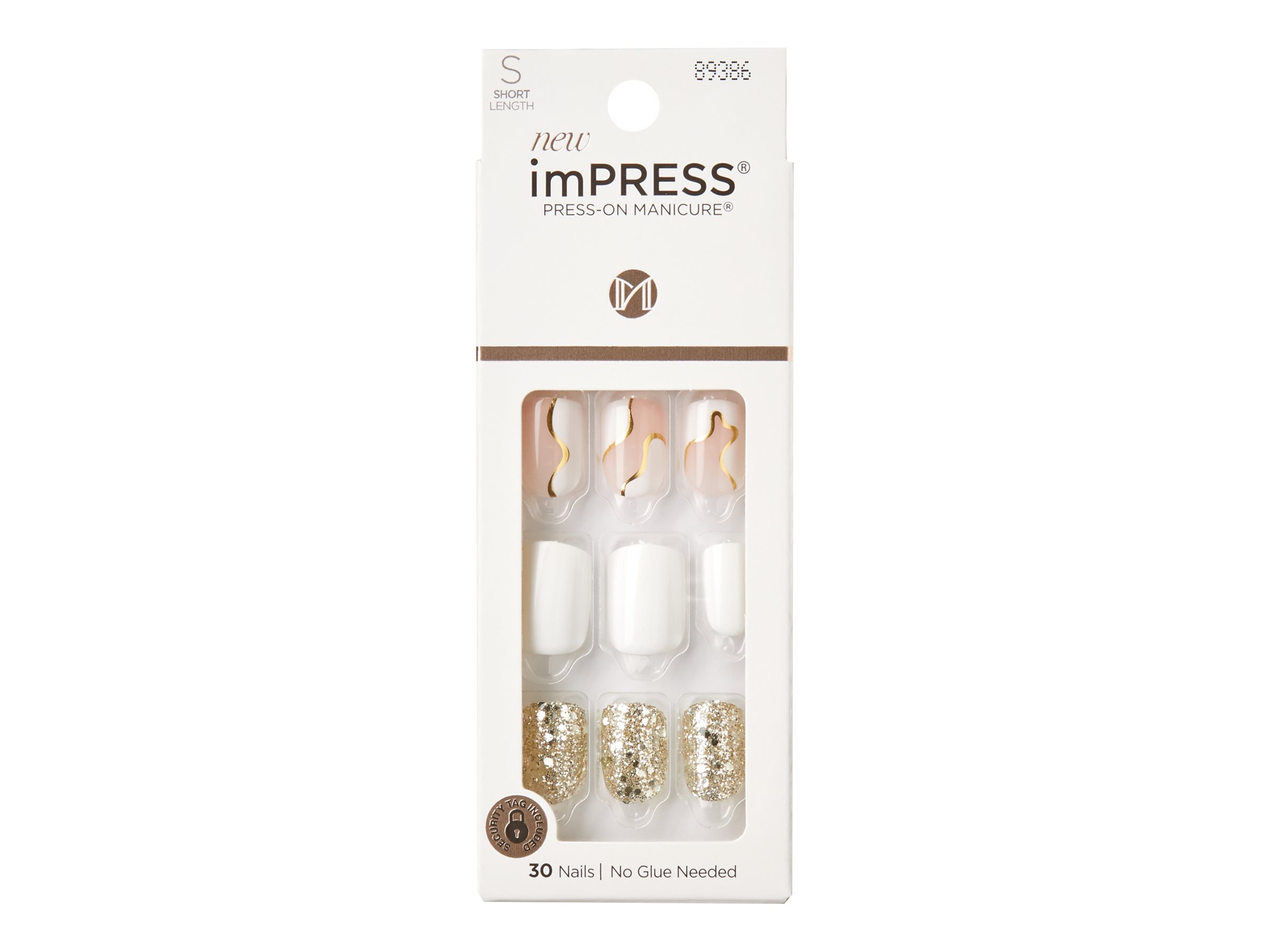 ImPRESS Press-on Manicure False Nails Kit - Short - Astound - 30's