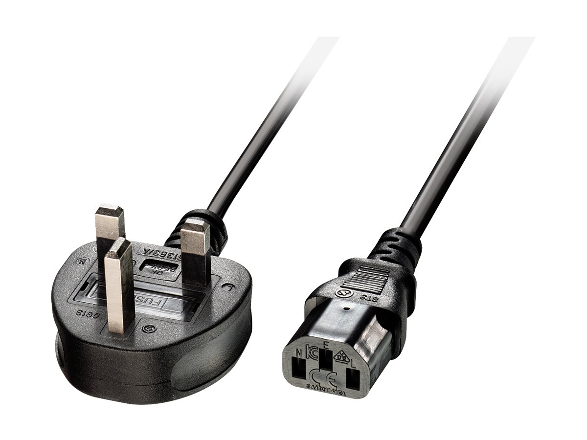 LINDY 5m IEC mains lead UK