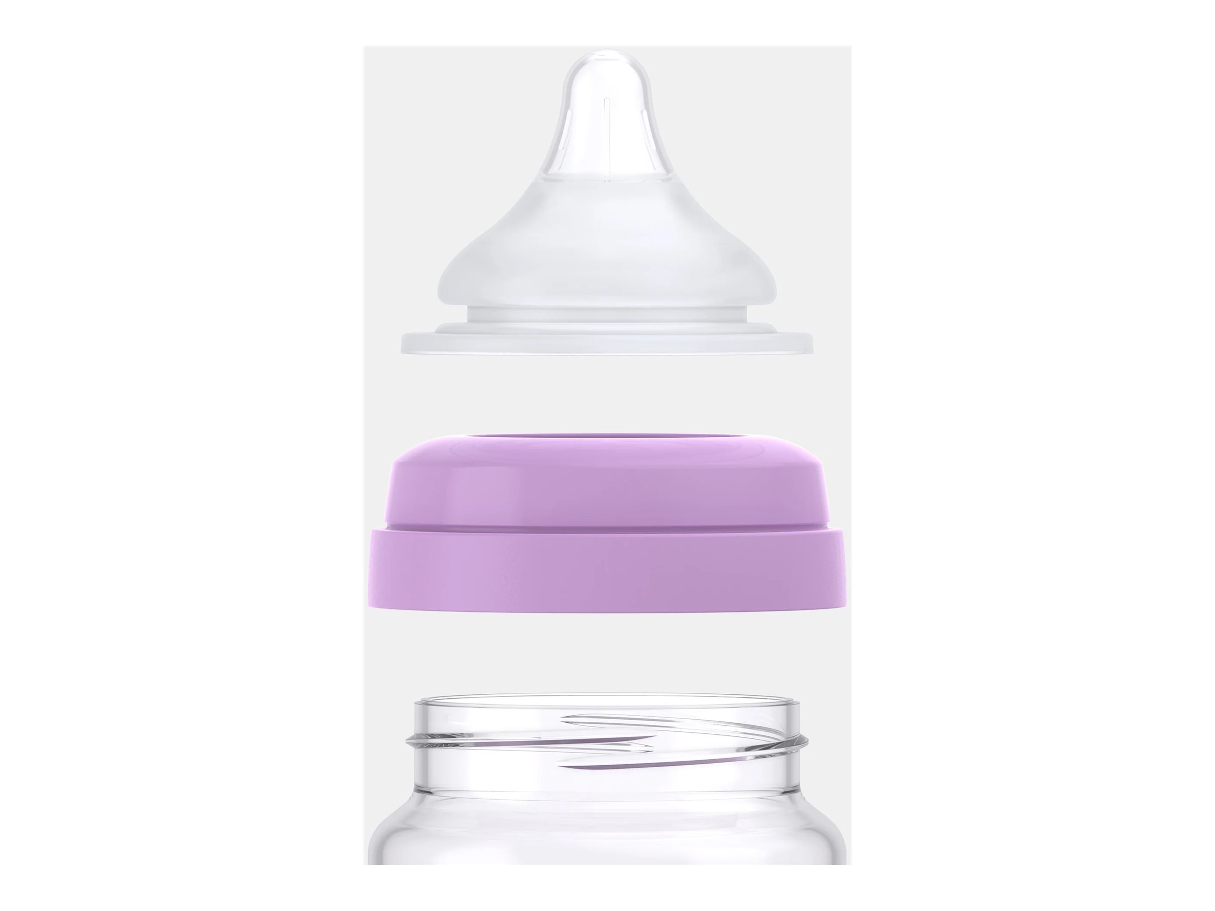 Quark BuubiBottle Baby Bottle Set - Purple - 14 piece