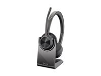 HP Poly Voyager 4320-M - Voyager 4300 series - headset - on-ear - Bluetooth - wireless, wired - USB-A - black - Certified for Microsoft Teams, Zoom Certified