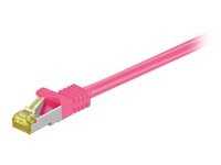 MicroConnect CAT 7 SFTP, PiMF 1.5m Patchkabel Pink