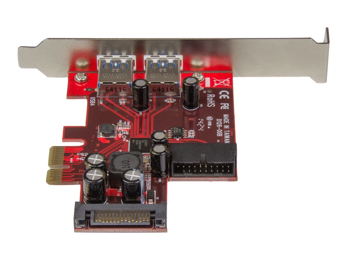 StarTech.com 4 Port PCI Express USB 3.0 Card - 2 Ext & 2 Int (IDC) - SATA Power - USB adaptér - PCIe 2.0 - USB 3.0 x 4 – foto 2
