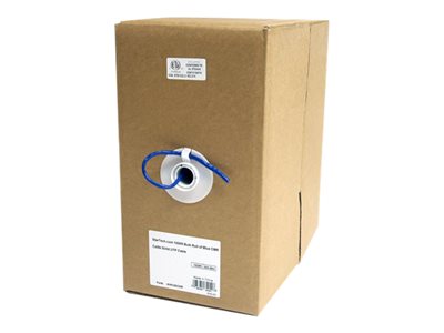 StarTech.com 1000ft CAT5e Ethernet Cable - Blue - Bulk Roll - Solid UTP Cable - CMR Rated - Box of CAT5e Network Wire Cable (WIRC5ECMR)