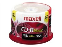Maxell Music Gold 50 x CD-R 700 MB (80min) 32x spindle