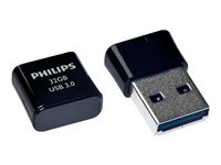 Philips FM12FD90B Pico Edition 3.0 128GB USB 3.0 Sort