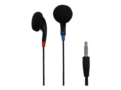 AVID JS-75 Earphones ear-bud wired 3.5 mm jack black