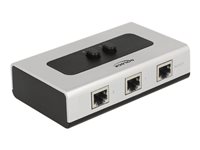 DeLock  RJ45  2 port manual bidirectional Switch 2-porte Gigabit