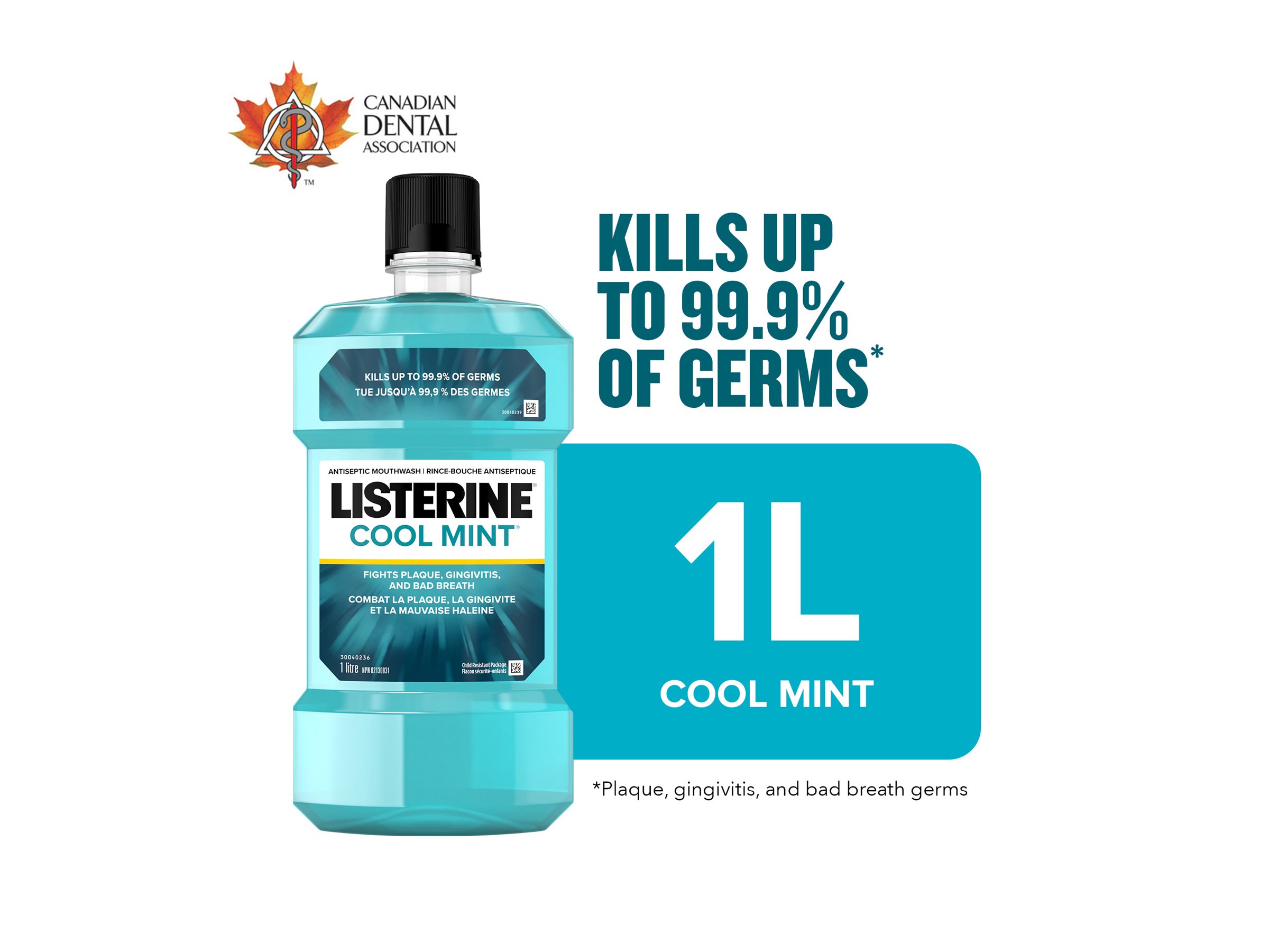 Listerine Mouthwash - Cool Mint - 1L