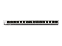 Zyxel GS1100 Unmanaged Plus Series GS1100-16E - switch - slim - 16 ports - unmanaged
