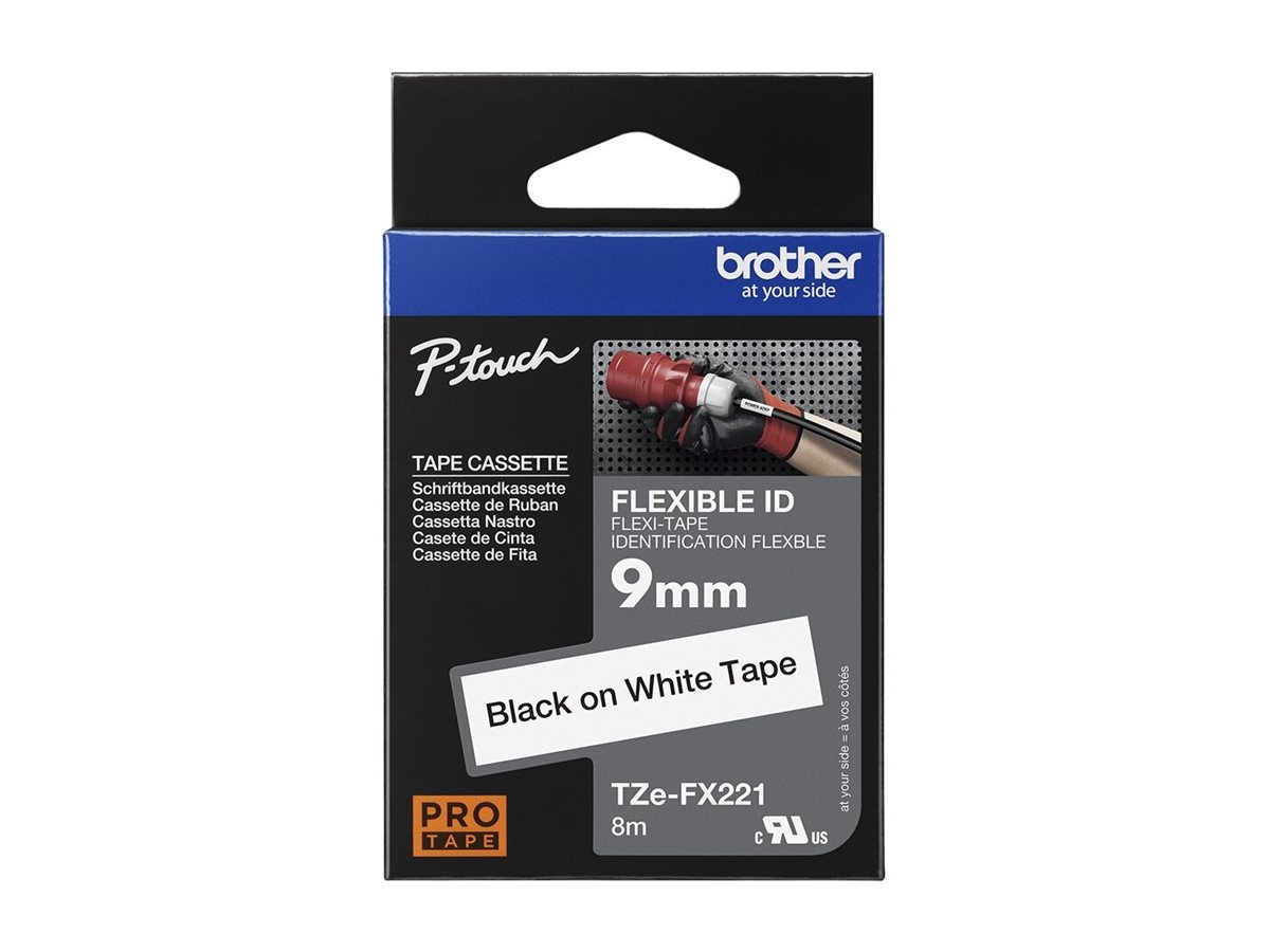 Brother TZe-FX221 flexible tape 1 cassette(s) Roll (0.9 cm x 8 Package view Front 80520