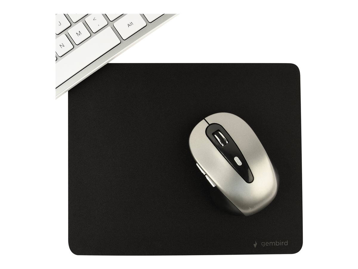 Gembird MP‑S‑BK – Mouse pad textil, anti‑slip, 22×18 cm, black [2]