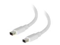 C2G 10ft Mini DisplayPort Cable 4K 30Hz - White - 6ft Thunderbolt 2 Cable