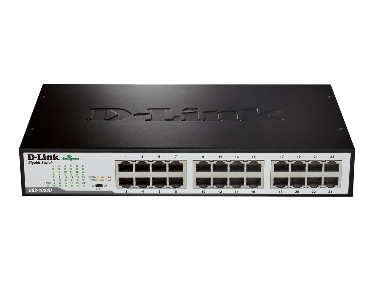 An image of D-Link DGS 1024D - switch - 24 ports - unmanaged