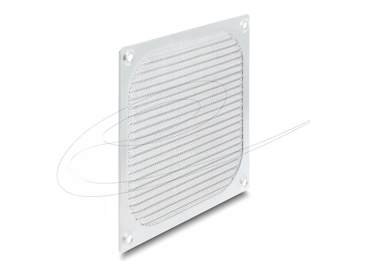 Delock - mřížka ventilátoru s filtrem - 120 x 120 mm, hliník, nerezová ocel filtrační síť