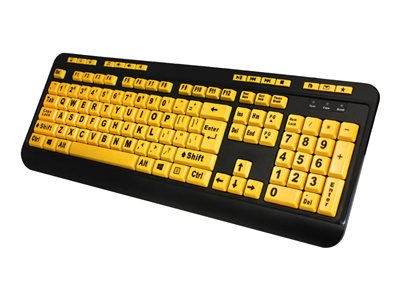 Adesso Luminous AKB-132UY Keyboard USB black, yellow