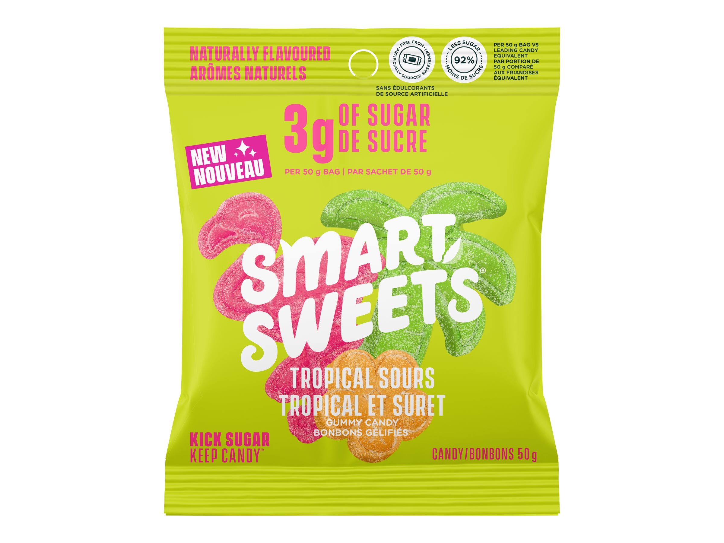 SmartSweets Gummy Candy - Tropical Sours - 50g